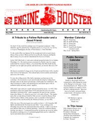 Engine Booster - Los Angeles Live Steamers Railroad Museum