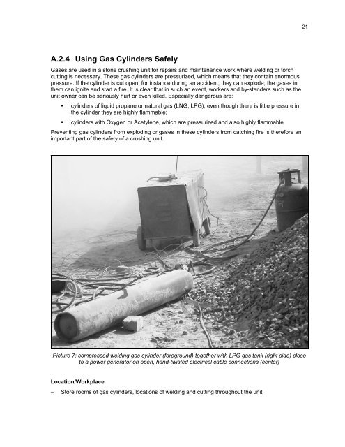 Safety & Health in the Stone Crushing Industry - Occupational ...