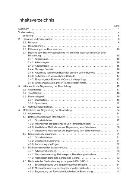 PDF-Merkblatt Begrenzung der Rissbildung im Stahlbeton