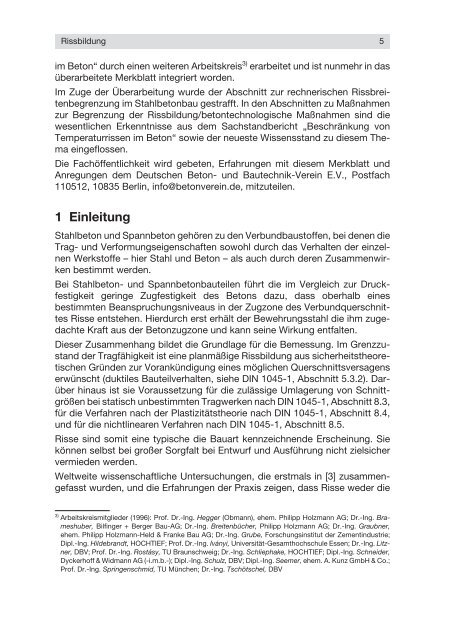 PDF-Merkblatt Begrenzung der Rissbildung im Stahlbeton