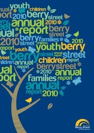 Annual Report 2010 - Berry Street