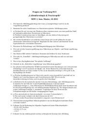 Fragen zur Vorlesung 1+2 - Institut für Biomedizinische Optik