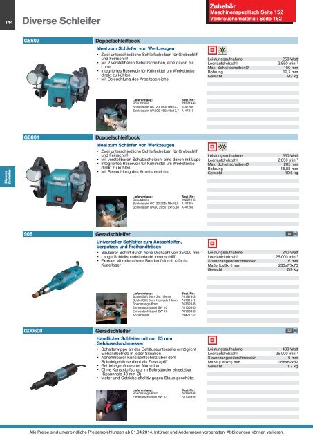 Makita Gesamtkatalog 2014/2015