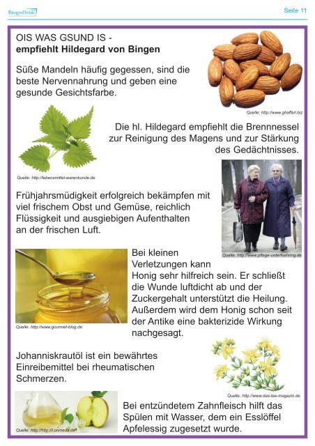 Aktuelle Heimzeitung - Bürgerheim Dingolfing