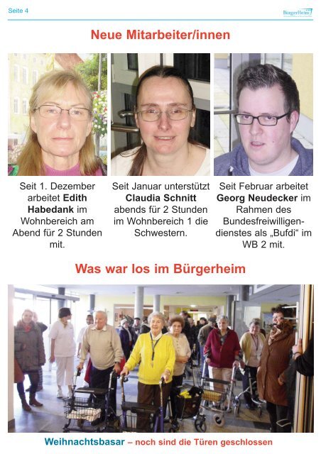Aktuelle Heimzeitung - Bürgerheim Dingolfing
