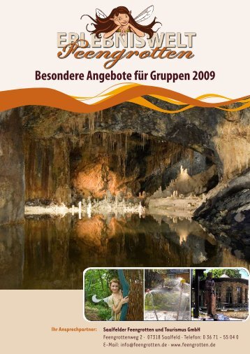 Besondere Angebote für Gruppen 2009 - Saalfelder Feengrotten