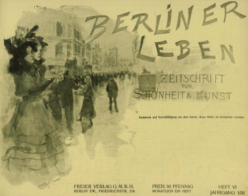 Berliner Leben: Zeitschrift fÃ¼r SchÃ¶nheit und Kunst