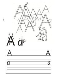 Alphabet zu Bildern A-L - Schulschrift