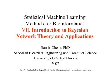 Statistical Machine Learning Methods for Bioinformatics VII ...