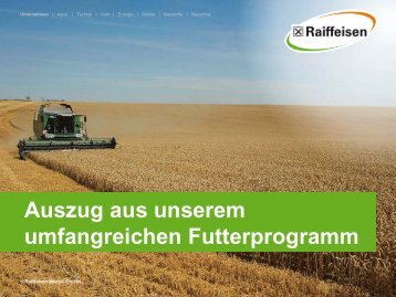 Auszug aus unserem umfangreichen Futterprogramm