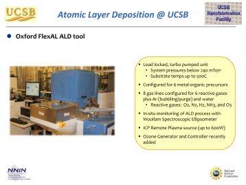 Atomic Layer Deposition at UCSB