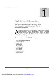 SW1 Assembly Procedure