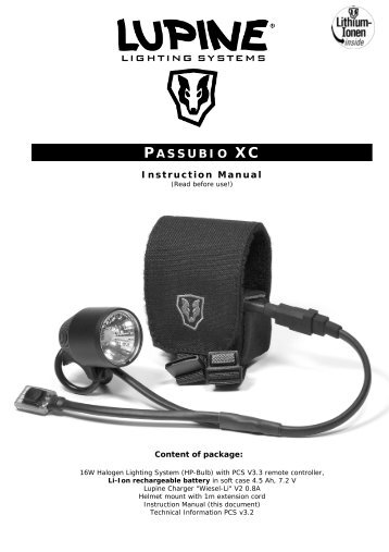 P ASSUBIO XC - Lupine