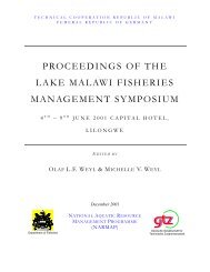 proceedings of the lake malawi fisheries management symposium