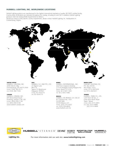 Kemlux II Brochure - Hubbell Industrial Lighting