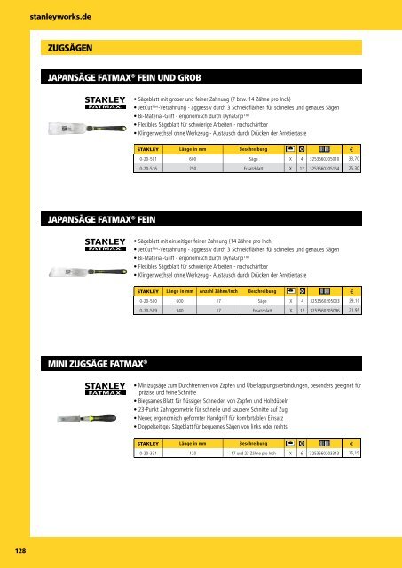 Stanley Gesamtkatalog 2014