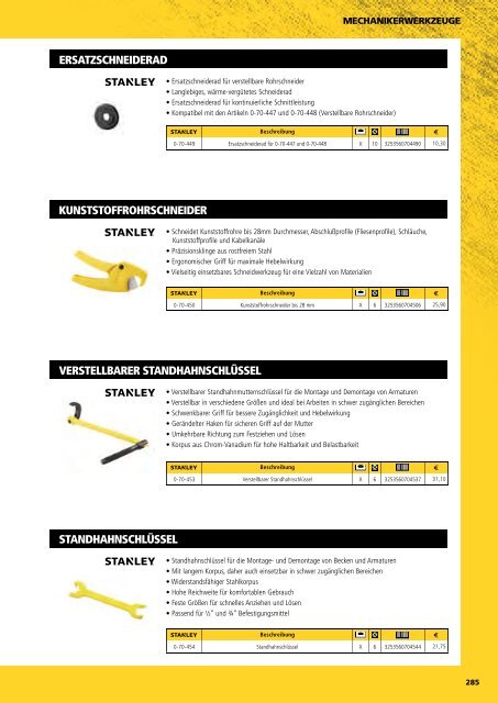 Stanley Gesamtkatalog 2014