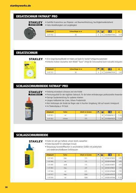 Stanley Gesamtkatalog 2014