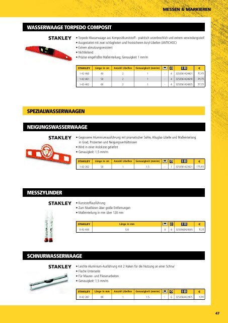 Stanley Gesamtkatalog 2014