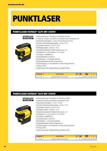 Stanley Gesamtkatalog 2014