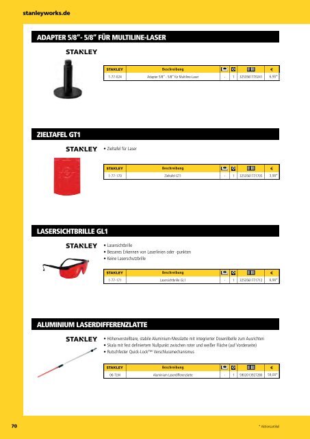 Stanley Gesamtkatalog 2014