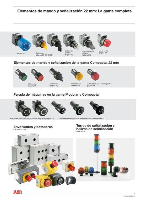 Elementos de mando y seÃ±alizaciÃ³n, 22 mm La gama completa - Abb