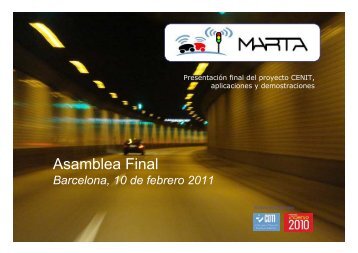 Proyecto MARTA: Asamblea Final