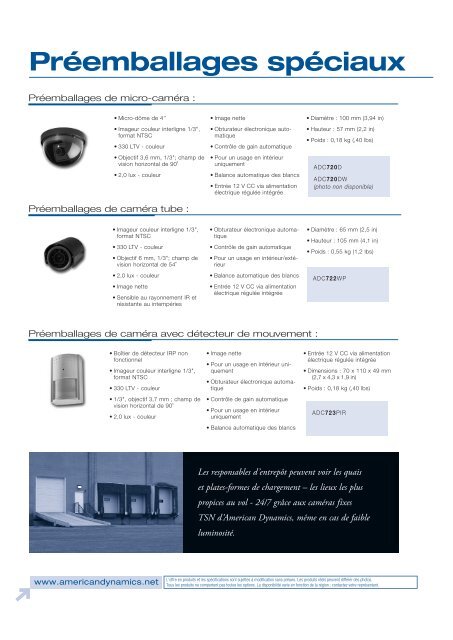 Guide de produits des systÃ¨mes vidÃ©o â V olume 4 - IP CCTV GmbH