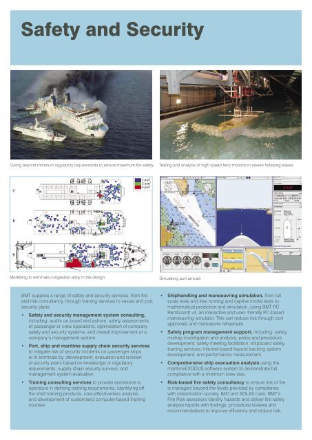 Services to Passenger Shipping brochure - BMT Defence Services