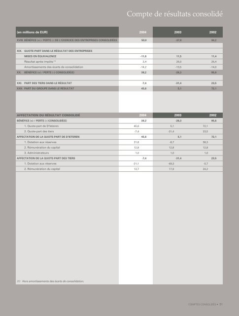 Rapport financier - D'Ieteren