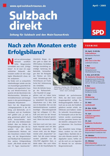 Sulzbach direkt - SPD Main-Taunus
