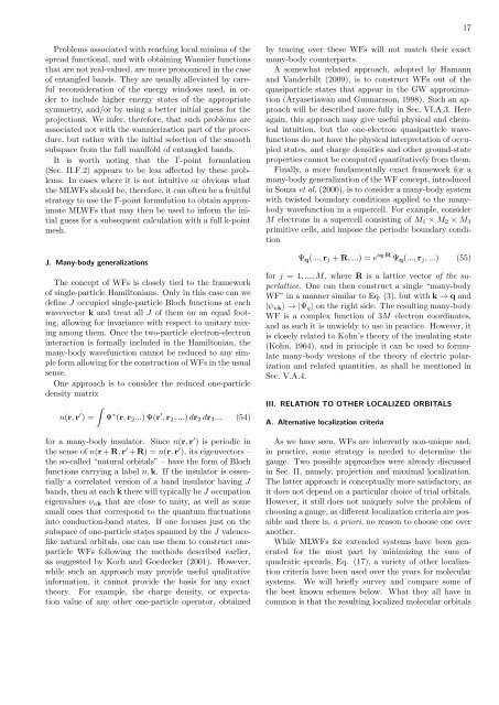 Maximally localized Wannier functions: Theory and applications