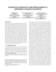 Closed form solutions for water-filling problems in optimization and ...