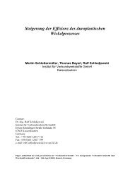 Steigerung der Effizienz des duroplastischen Wickelprozesses