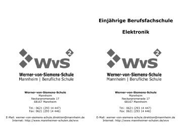 Einjährige Berufsfachschule Elektronik