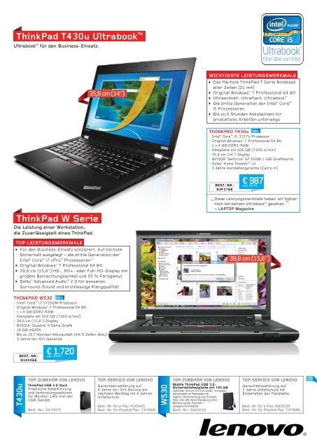 ThinkPad Edge Serie - Lenovo