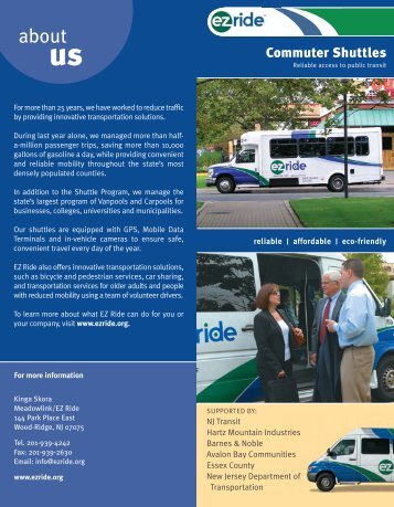 Shuttle brochure - EZ Ride