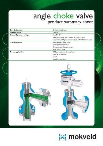 Mokveld-Product sheet angle choke valve EN