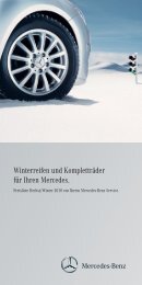 Winterreifen und Kompletträder für Ihren Mercedes.