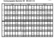 Vorlesungsplan Bachelor WI WS 2011/12