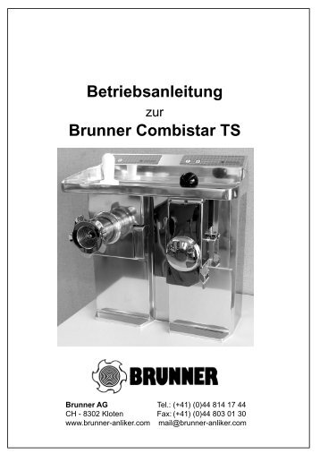Betriebsanleitung Brunner Combistar TS