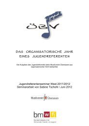 gehts zur AbschluÃƒÂŸarbeit von Sabine Tschohl - Musikverein ...