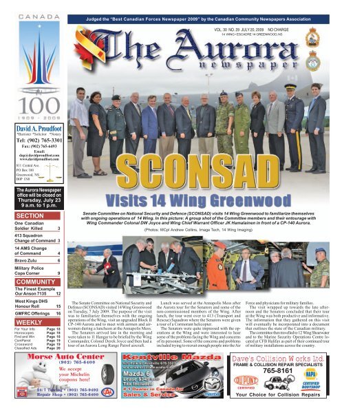 David A. Proudfoot The Aurora Newspaper