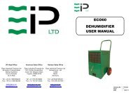 eco60 dehumidifier user manual - Ebac Industrial Products Limited