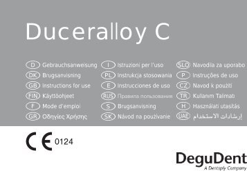 Duceralloy C - DeguDent