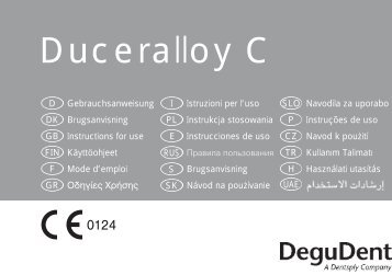 Duceralloy C - DeguDent