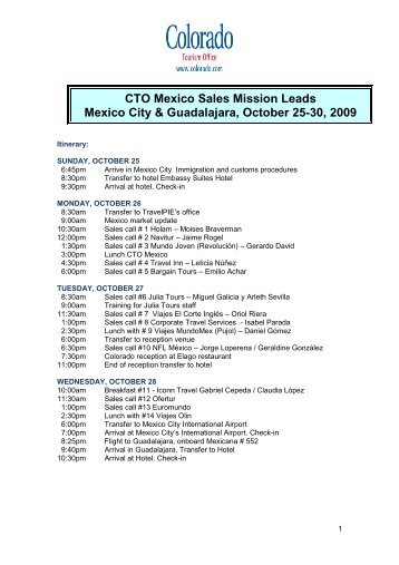 CTO - Oct 09 Mexico Sales Mission - Leads REV 2