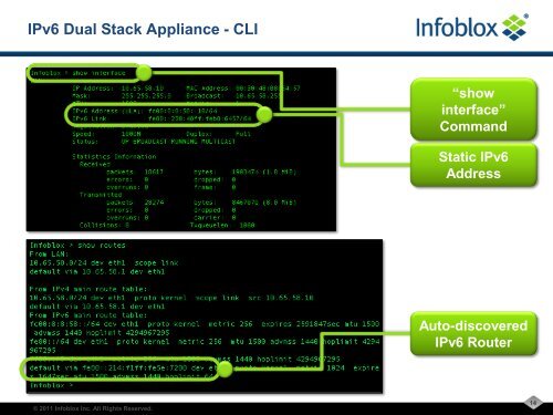 Infoblox IPv6 DNS, DHCP and IP Address ... - gogoNET LIVE!