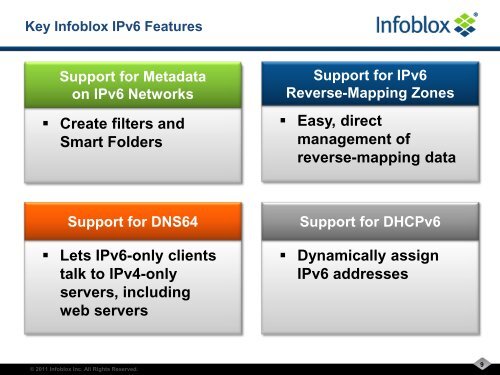 Infoblox IPv6 DNS, DHCP and IP Address ... - gogoNET LIVE!