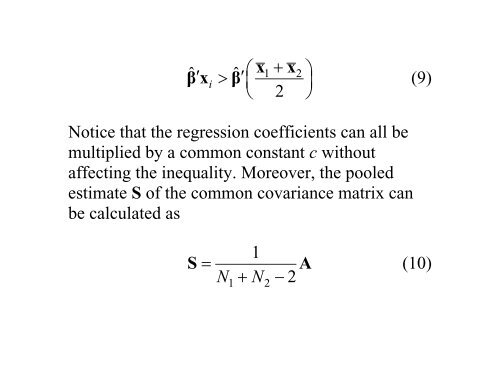 Discriminant Analysis - Statpower